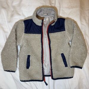 CrewCuts Cozy Cream Sherpa Jacket - GUC